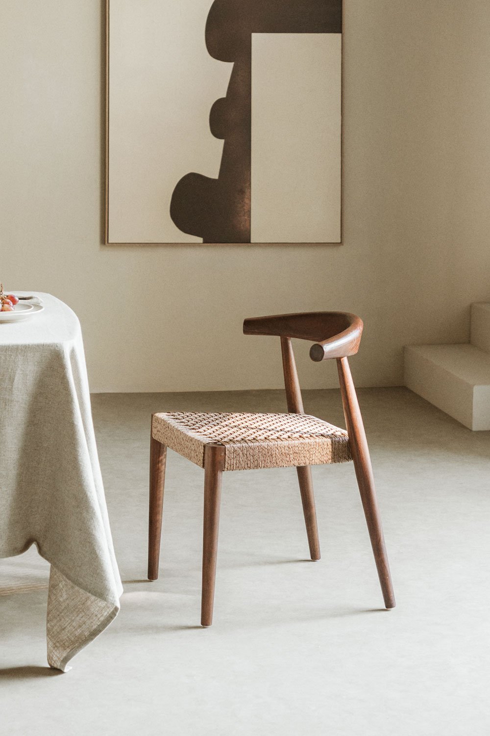 Pack de 2 chaises de salle à manger Celle en bois de teck     , image de la galerie 1