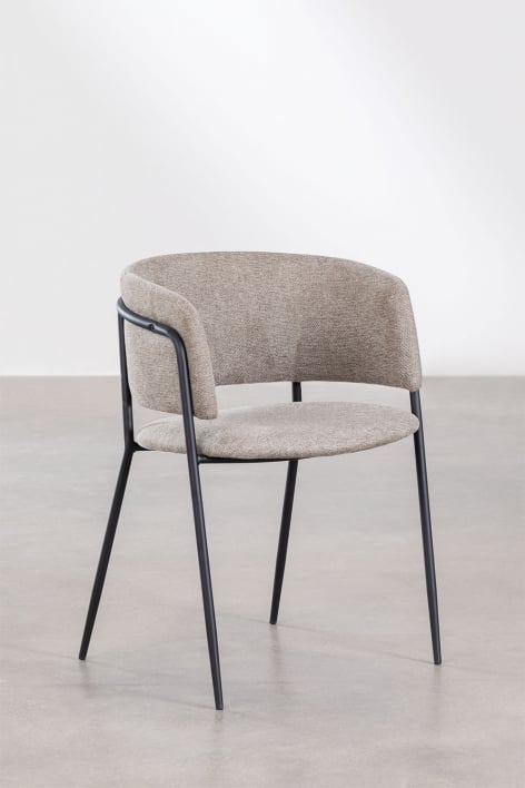 Pack de 4 chaises de salle à manger rembourrées Nalon