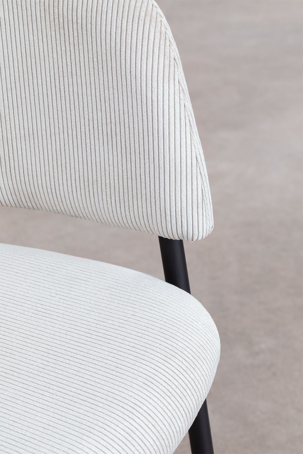 Pack de 2 chaises de salle à manger rembourrées Nalon, image de la galerie 6