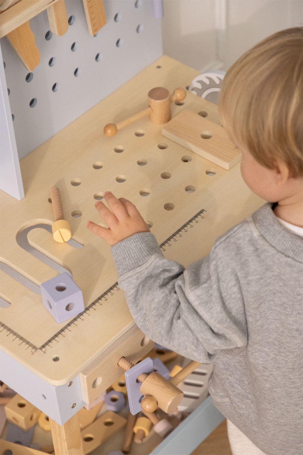 Banc à outils en bois pour enfants Albiore, image de la galerie 2