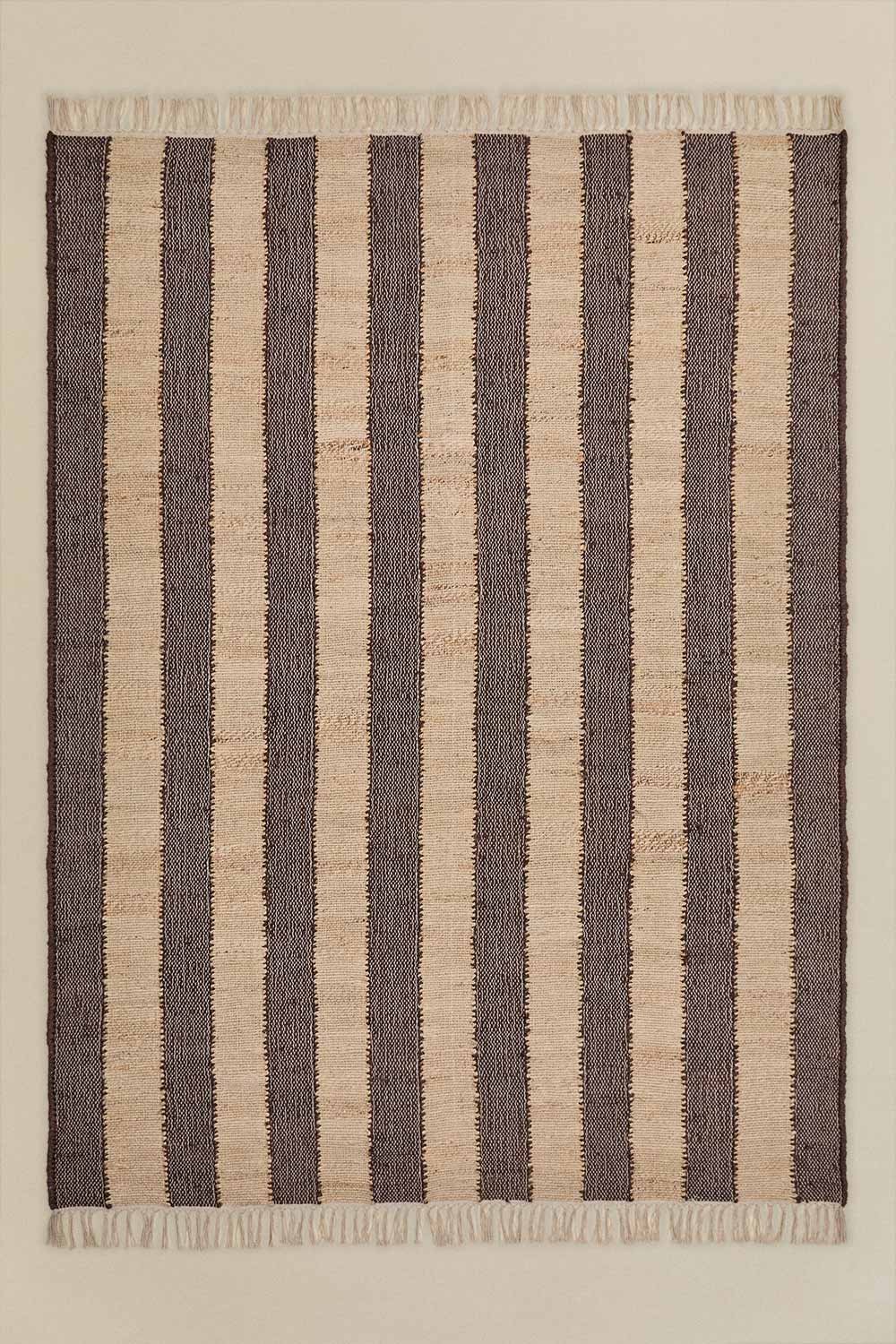 Tapis d'extérieur en jute et coton Serilda, image de la galerie 1