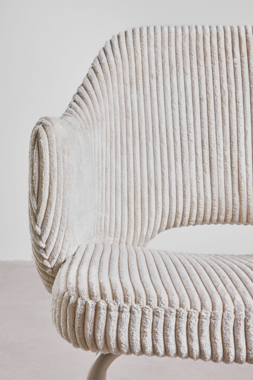 Lot de 2 chaises de salle à manger rembourrées Gemma avec accoudoirs, image de la galerie 6