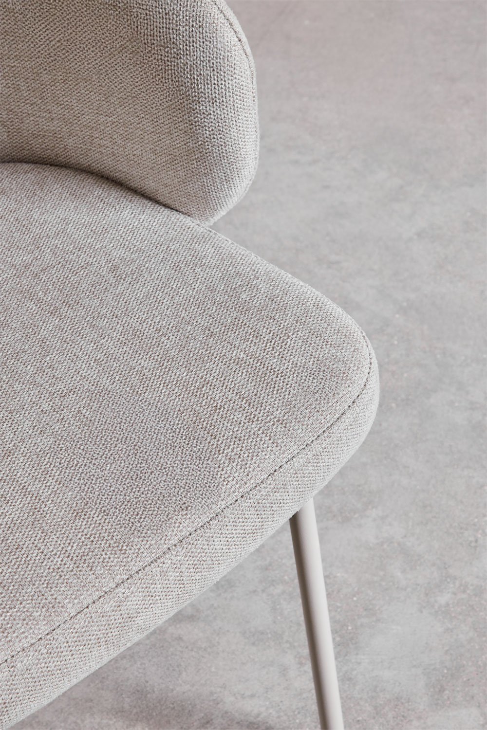 Lot de 4 chaises de salle à manger rembourrées Gemma avec accoudoirs, image de la galerie 7