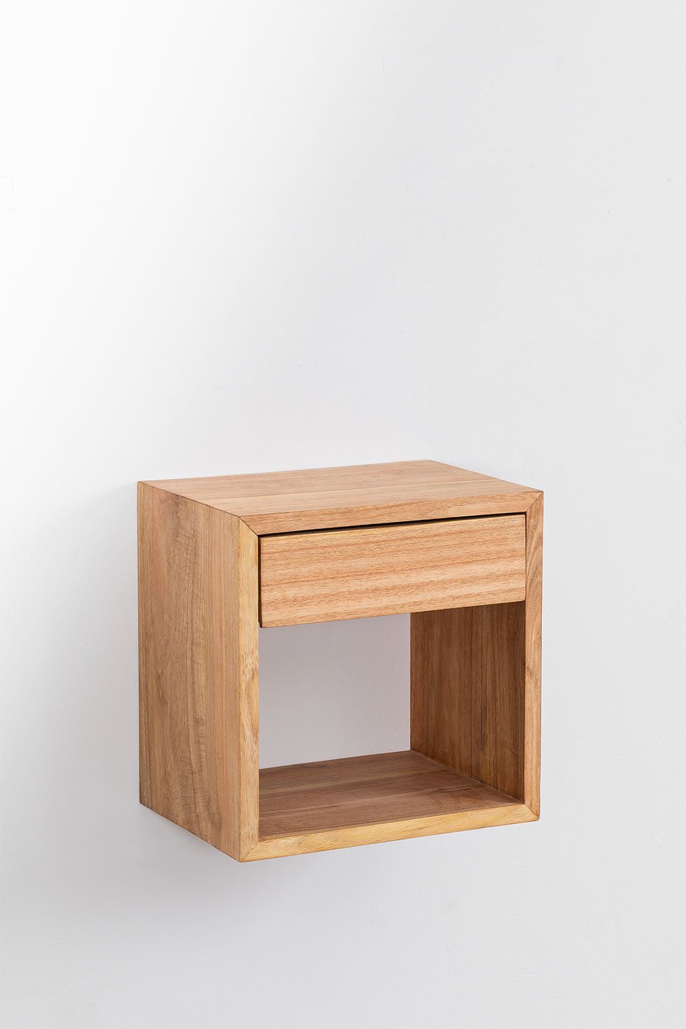 Pack de 2 tables de chevet flottantes en bois Gyda, image de la galerie 2