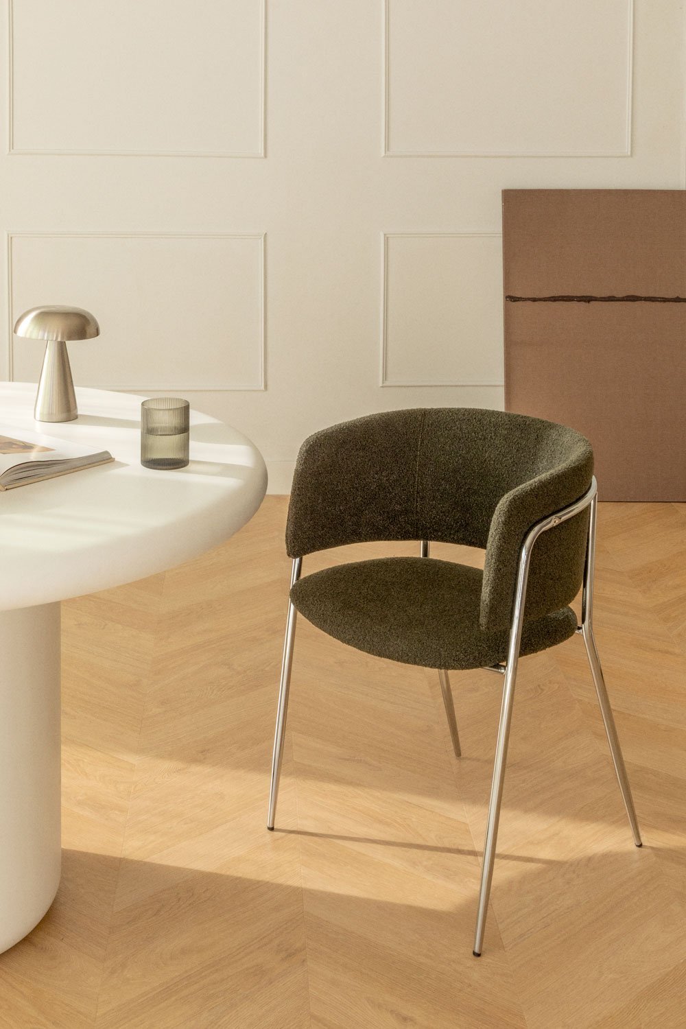Pack de 4 chaises de salle à manger rembourrées Nalon, image de la galerie 1