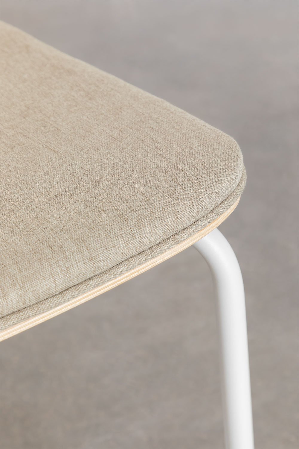 Pack de 2 chaises de salle à manger empilables en fer et bois Wilpier, image de la galerie 6