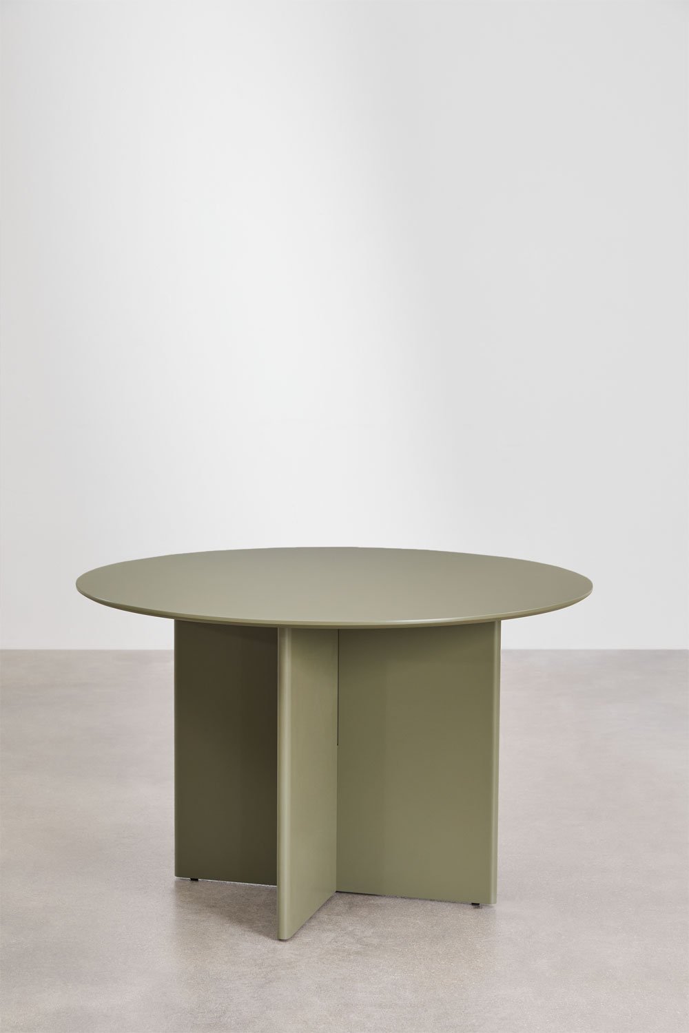 Table de salle à manger ronde en MDF (Ø120 cm) Saonara, image de la galerie 2