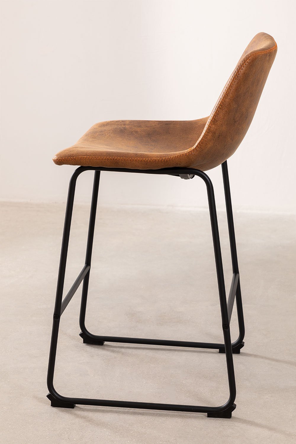 Tabouret haut Ody Style recouvert de similicuir, image de la galerie 3