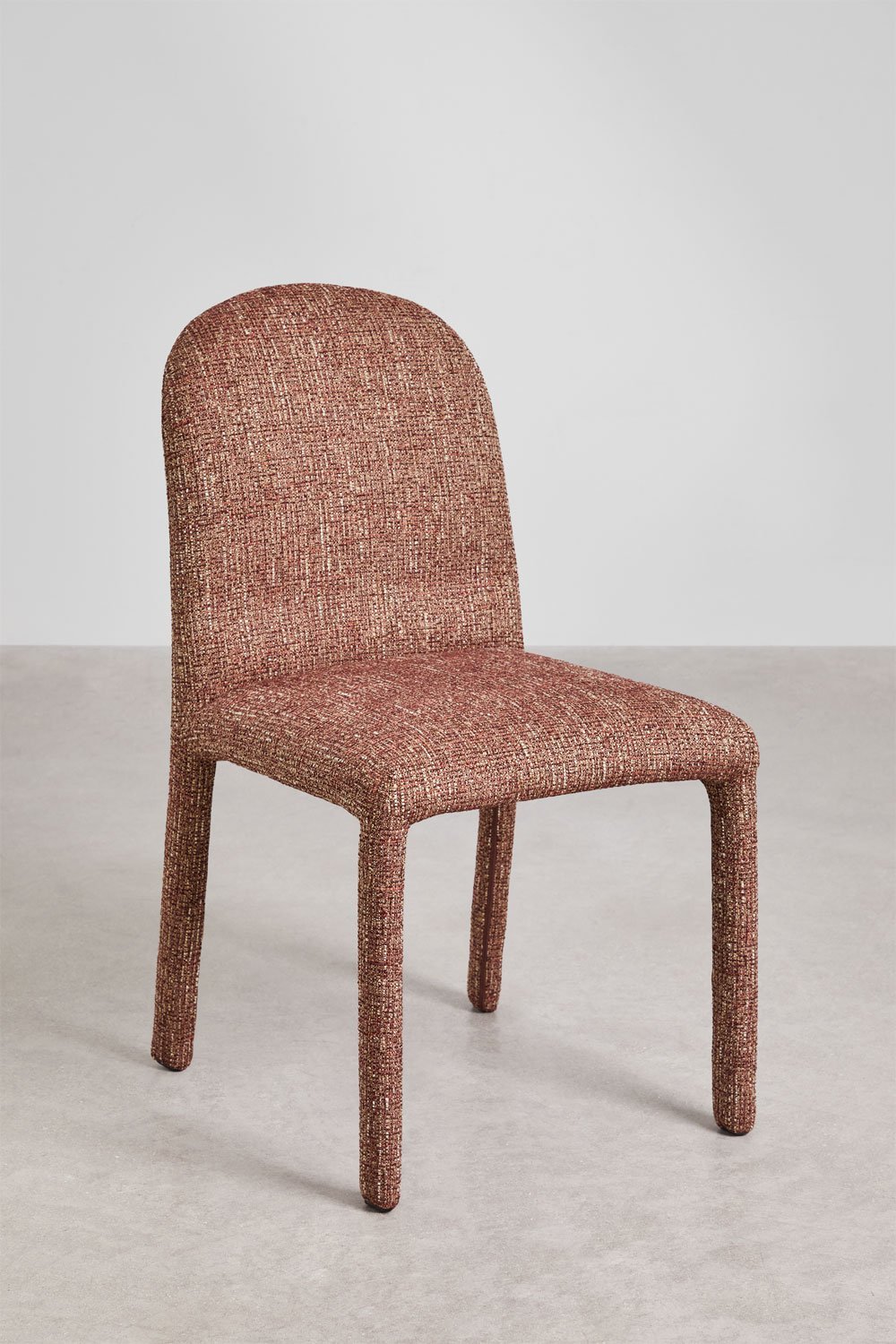 Pack de 4 chaises de salle à manger en tissu Riga, image de la galerie 2