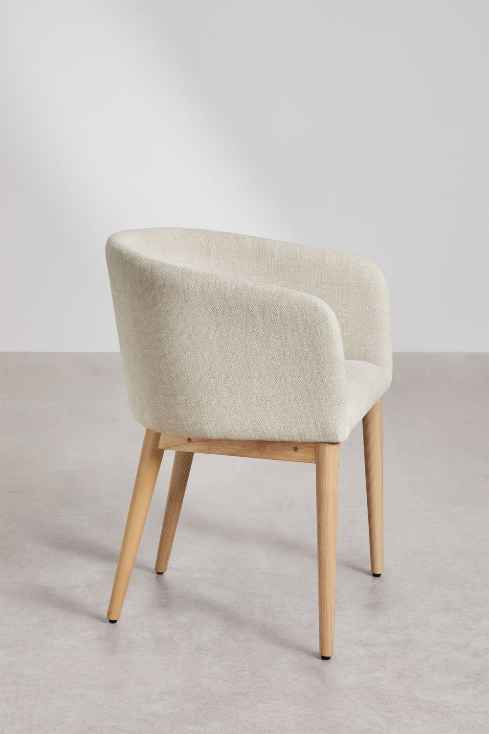 Pack de 2 chaises de salle à manger rembourrées avec accoudoirs Bunia, image de la galerie 4