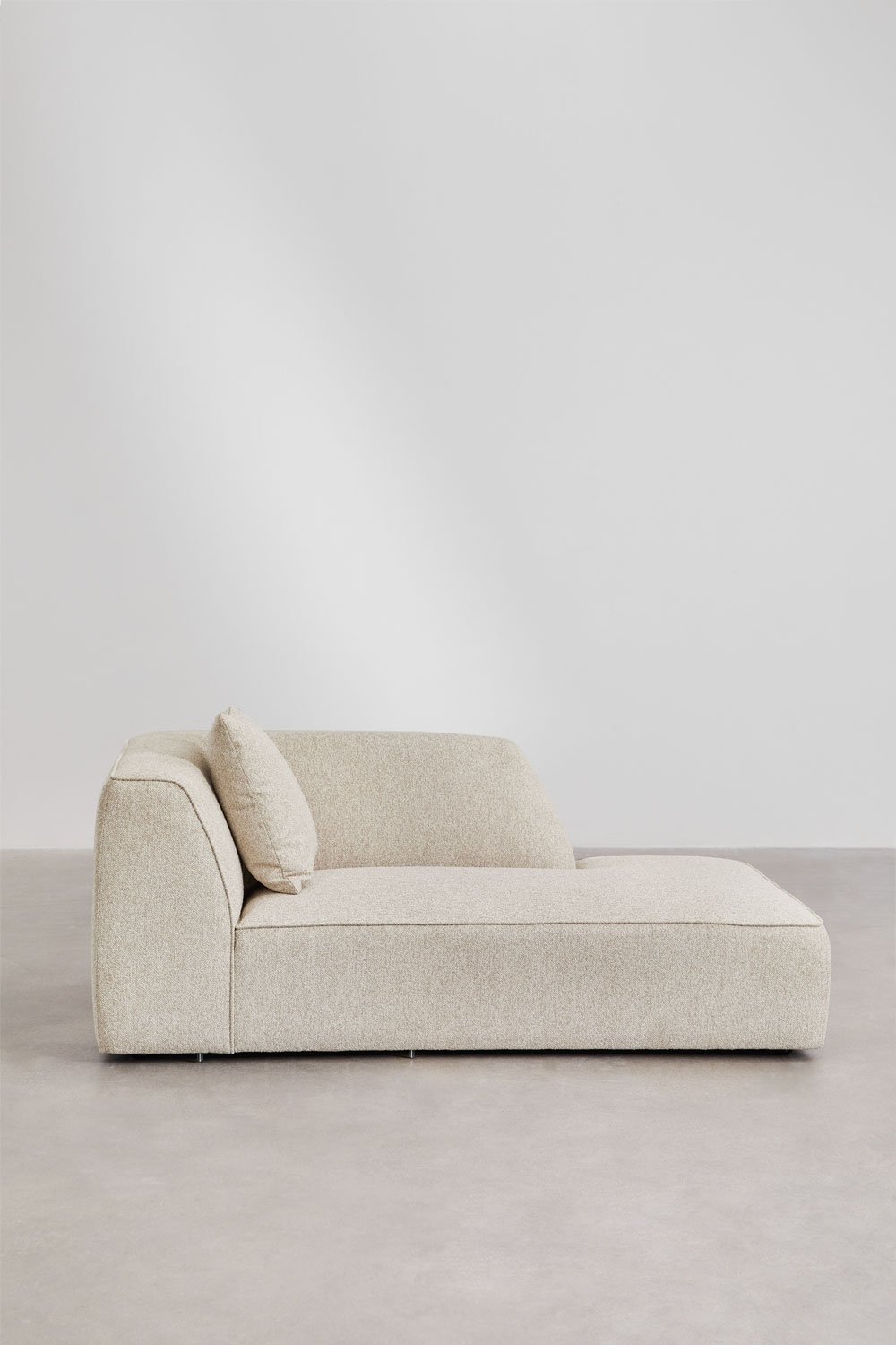 Module chaise longue droit pour canapé modulaire tapissé Cardea, image de la galerie 4