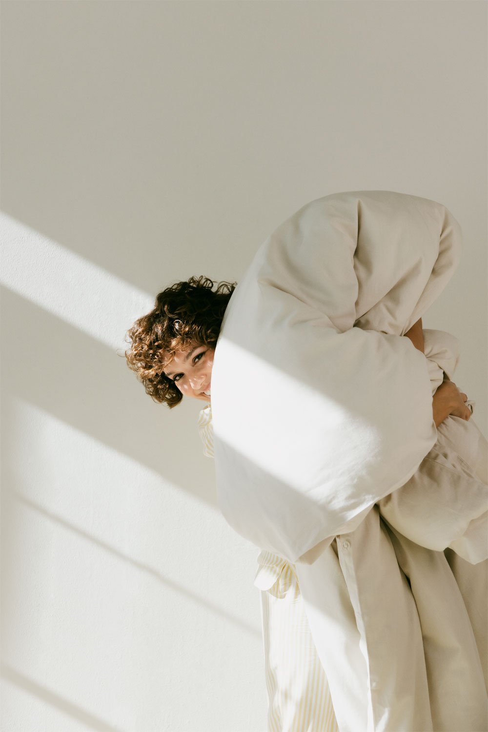 Housse de couette en percale de coton 180 fils Lesia , image de la galerie 1