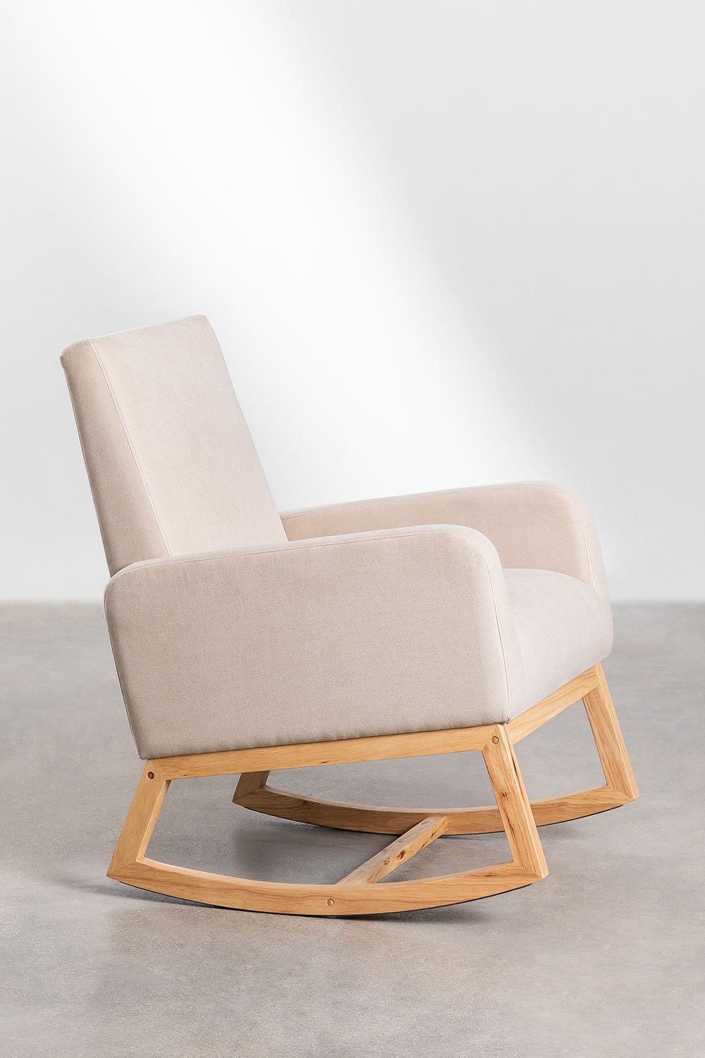 Chaise berçante rembourrée Abigray, image de la galerie 3