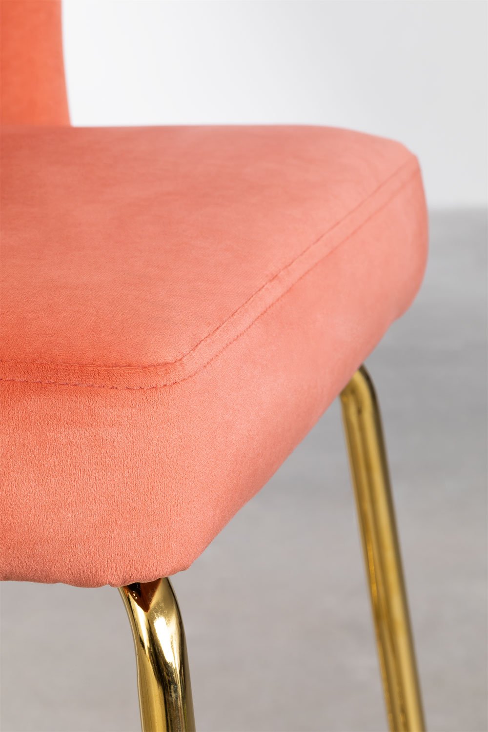 Lot de 2 tabourets hauts en velours Markina, image de la galerie 5