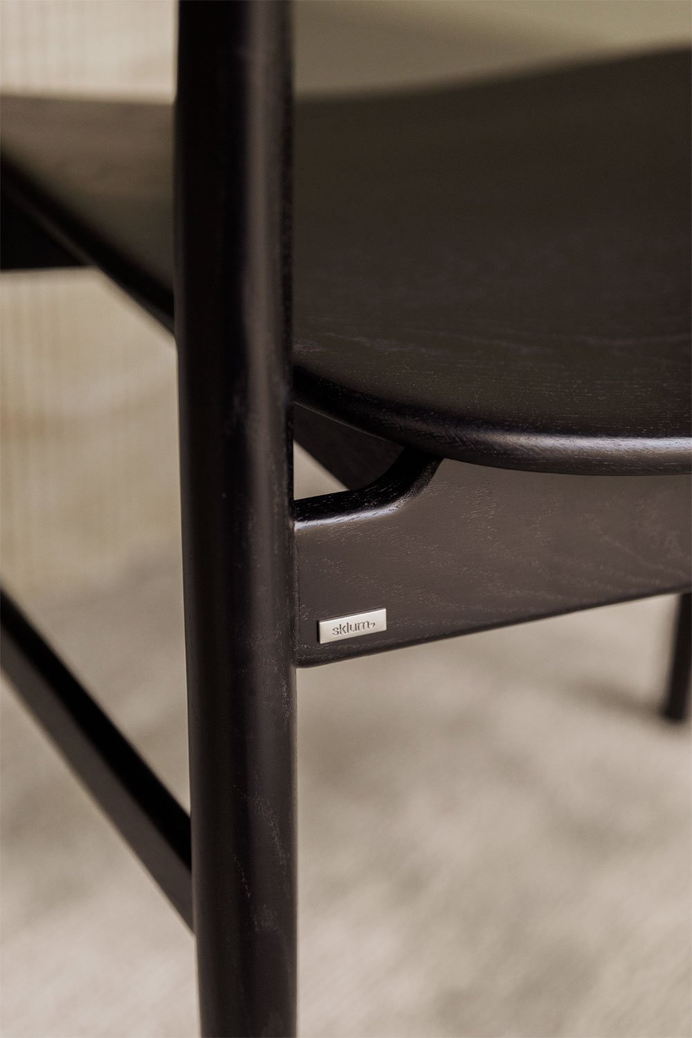 Pack de 4 chaises de salle à manger en bois de chêne Mireita, image de la galerie 2
