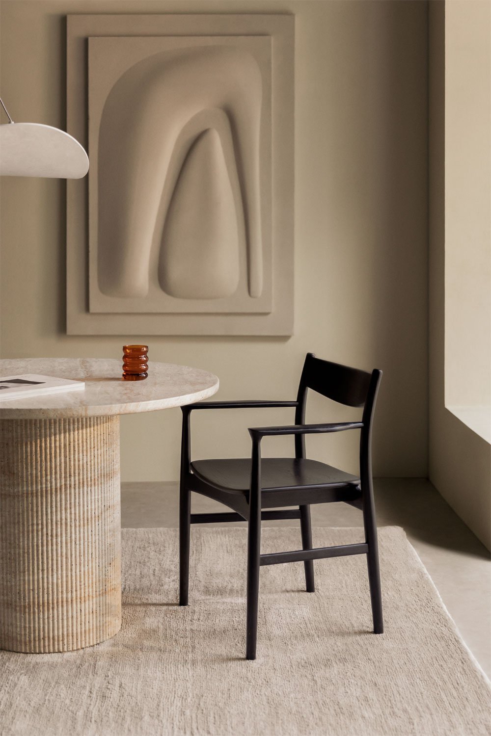 Pack de 4 chaises de salle à manger en bois de chêne Mireita, image de la galerie 1
