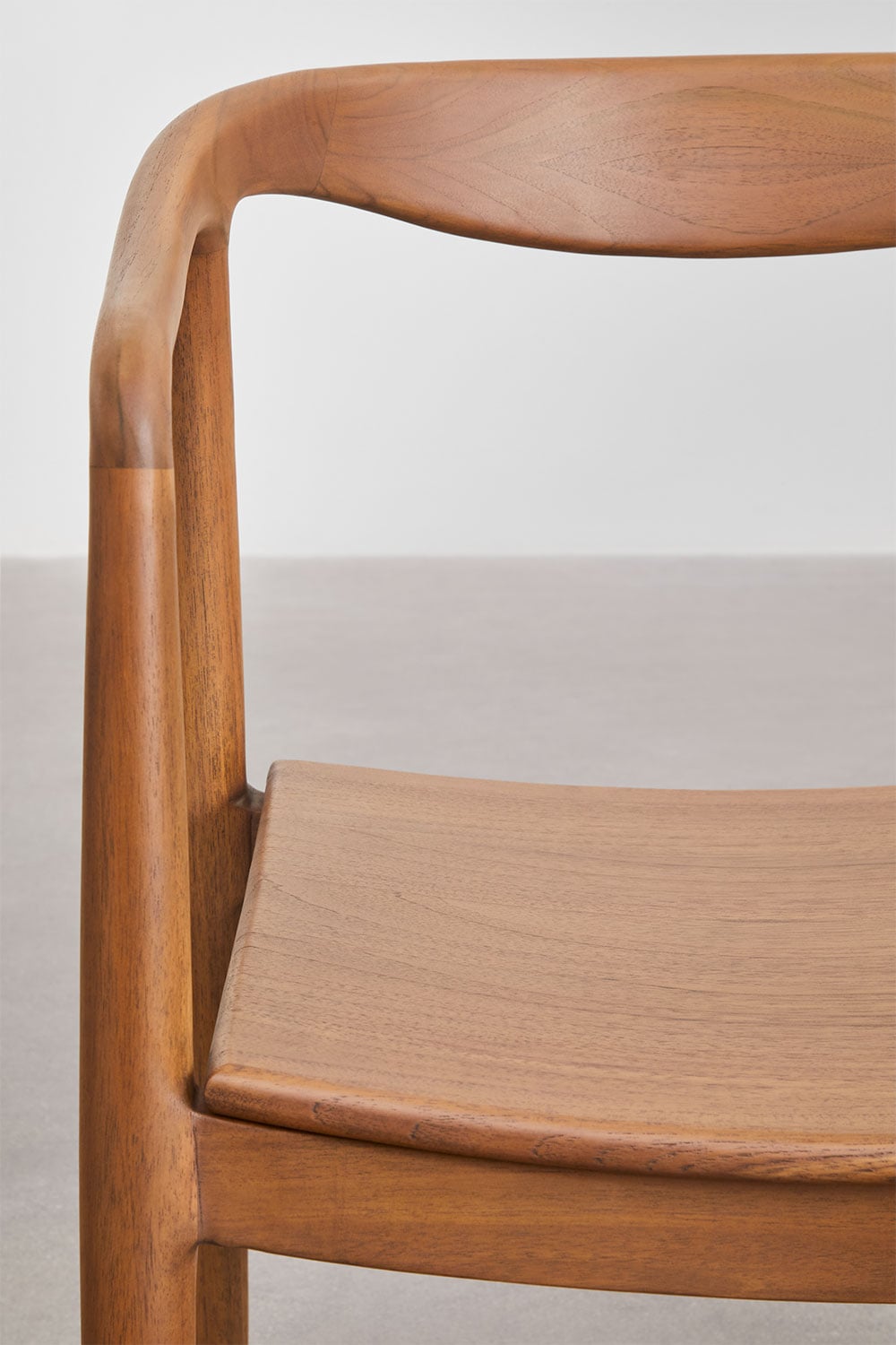 Pack de 4 chaises de jardin en bois de teck Rokan, image de la galerie 6