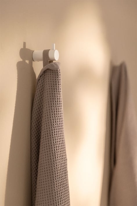 Porte-serviettes en acier inoxydable Devon - Blanc