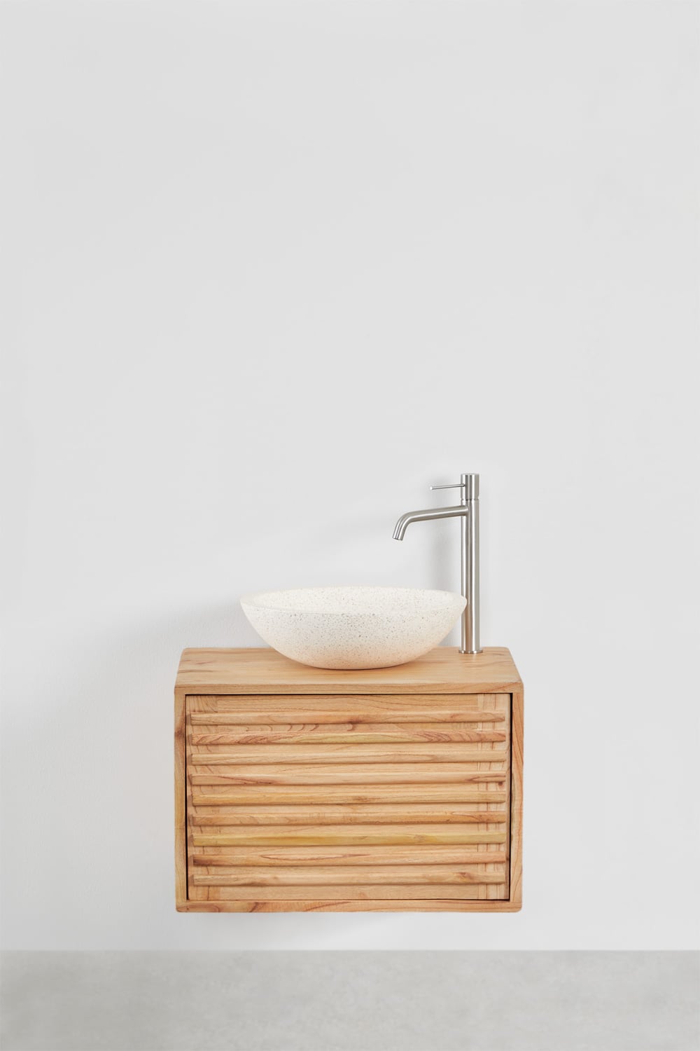 Ensemble de meuble de salle de bain suspendu en bois Deleyna, image de la galerie 2