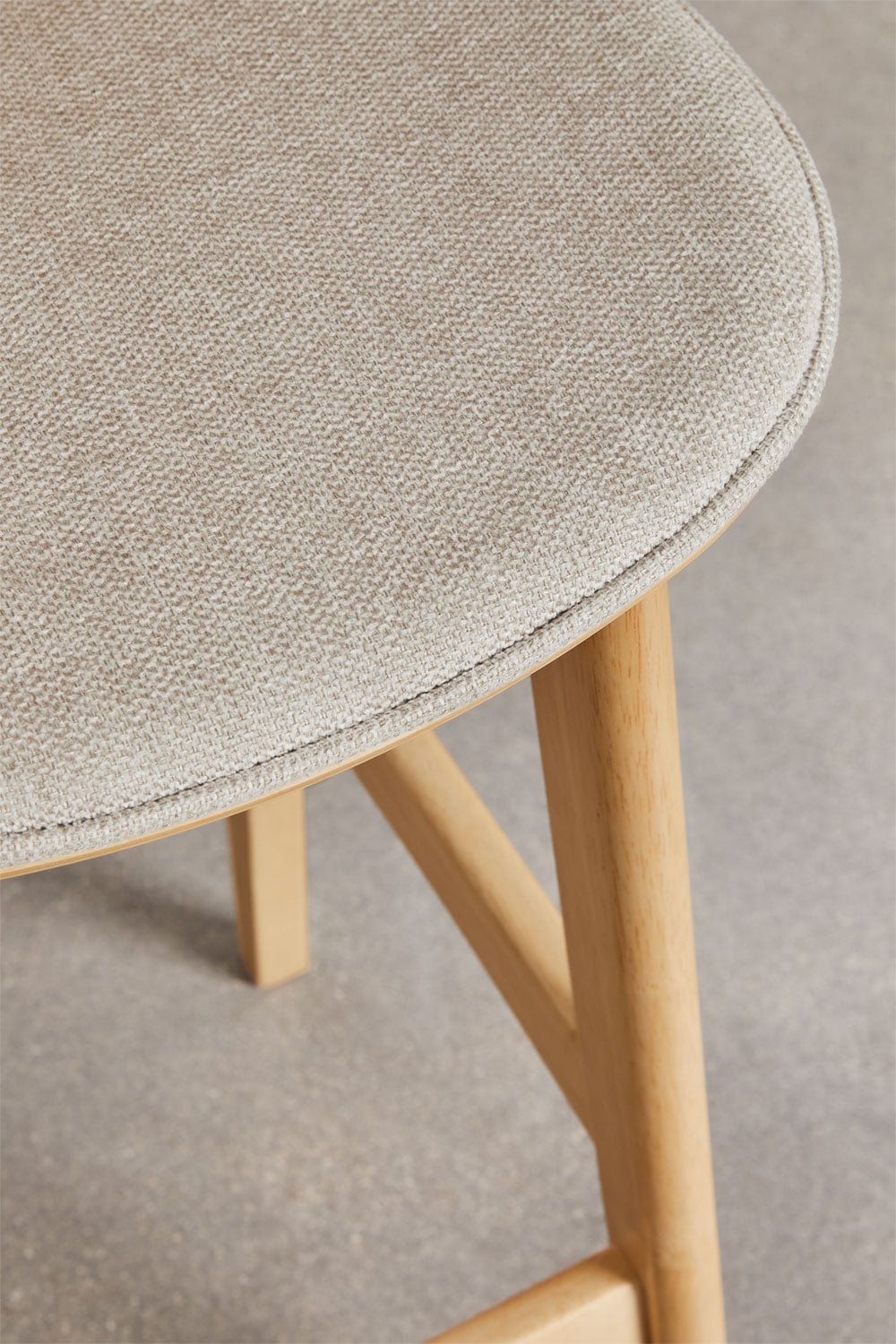 Tabouret haut en bois et tissu Canada, image de la galerie 6