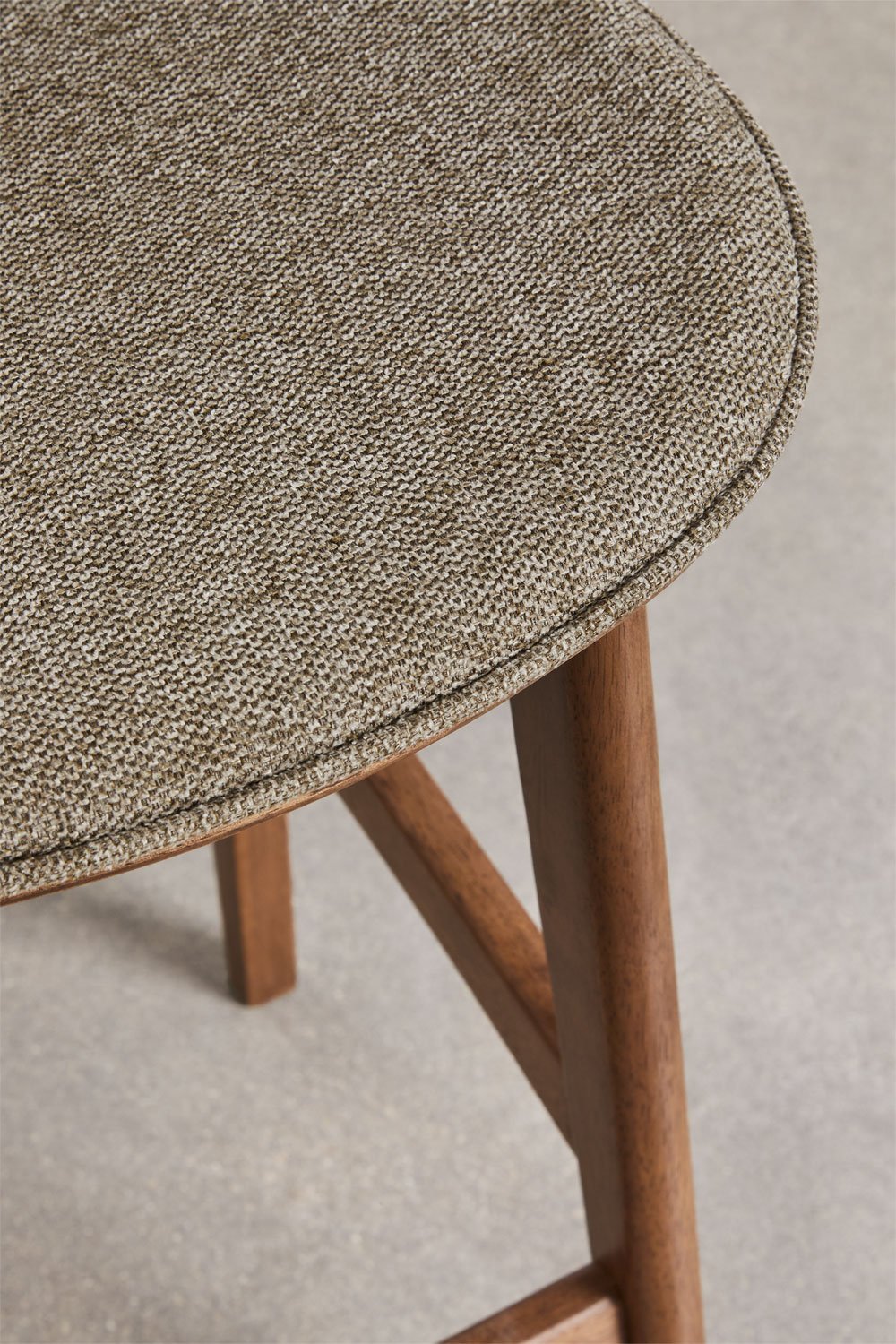 Tabouret haut en bois et tissu Canada, image de la galerie 6