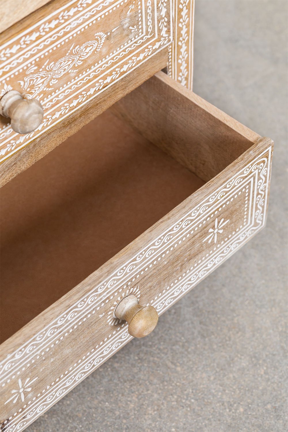 Pack de 2 tables de chevet en bois de manguier Bakam, image de la galerie 5