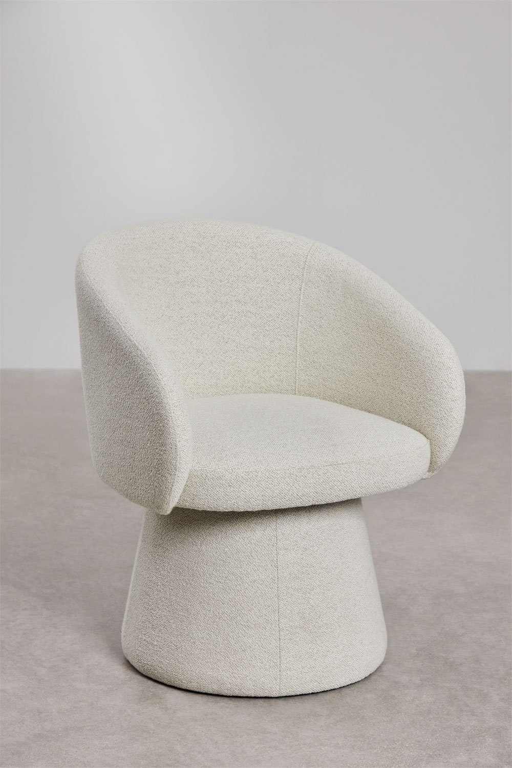 Lot de 2 chaises de salle à manger pivotantes rembourrées Flavian avec accoudoirs, image de la galerie 3