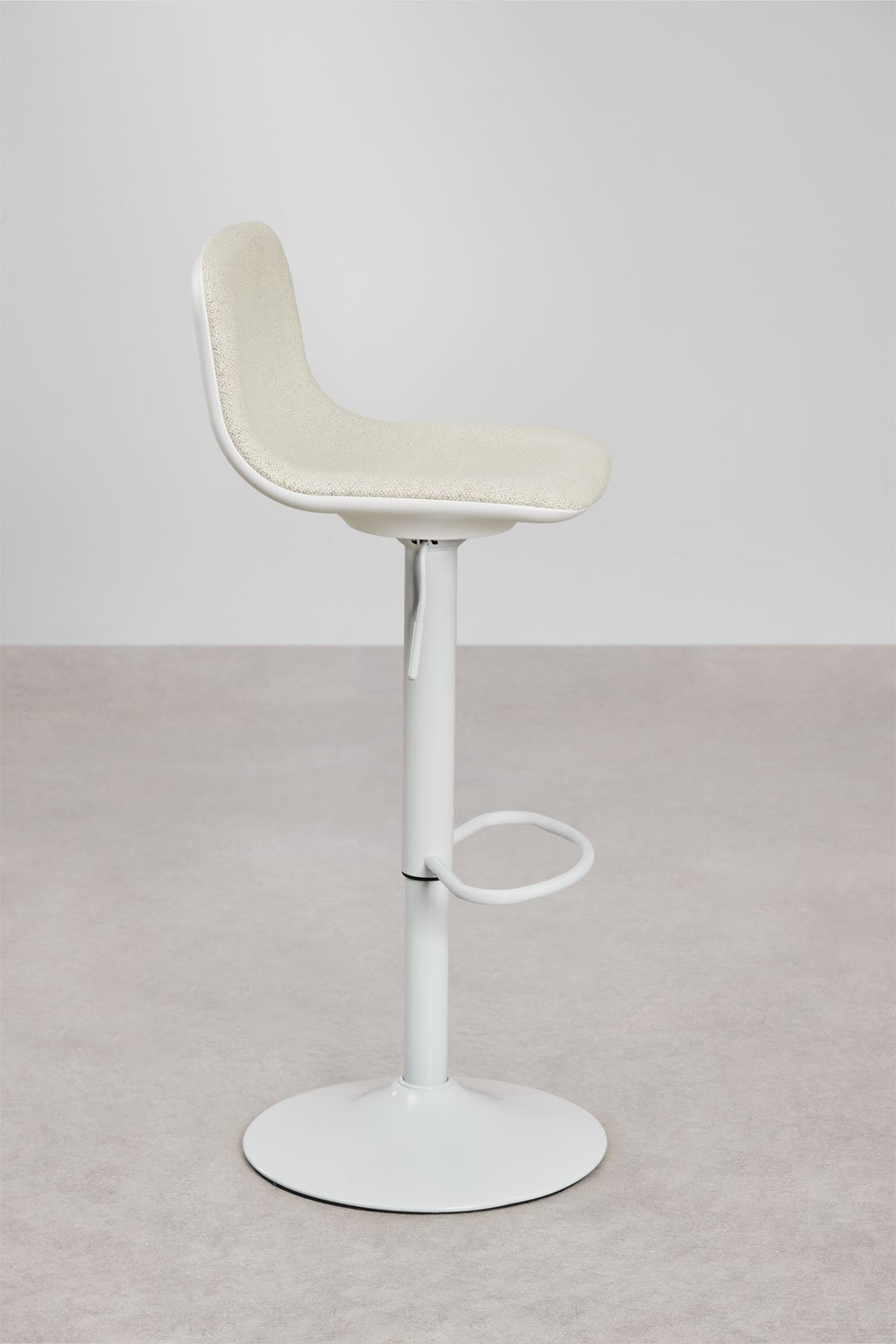 Tabouret haut réglable en bouclé Odeon, image de la galerie 2