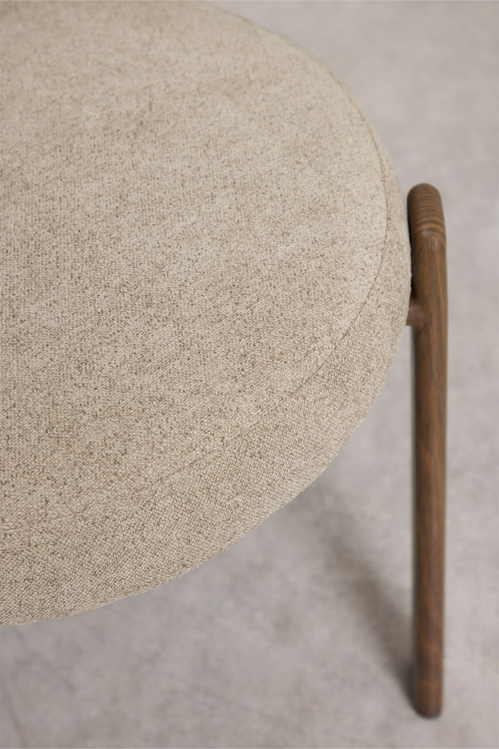 Chaise de salle à manger rembourrée et en fer Jolie, image de la galerie 8