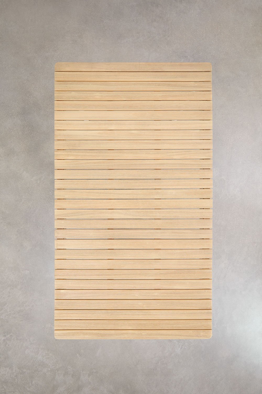 Table à manger rectangulaire en acier et bois d'acacia (160x90 cm) Artus, image de la galerie 8