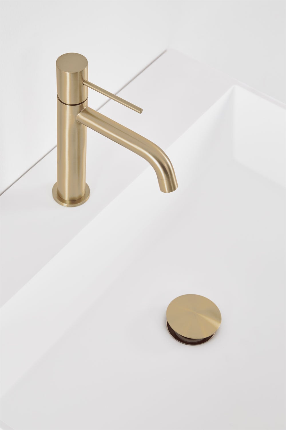 Ensemble de meuble de salle de bain suspendu en bois avec lavabo intégré Aldeia, image de la galerie 4