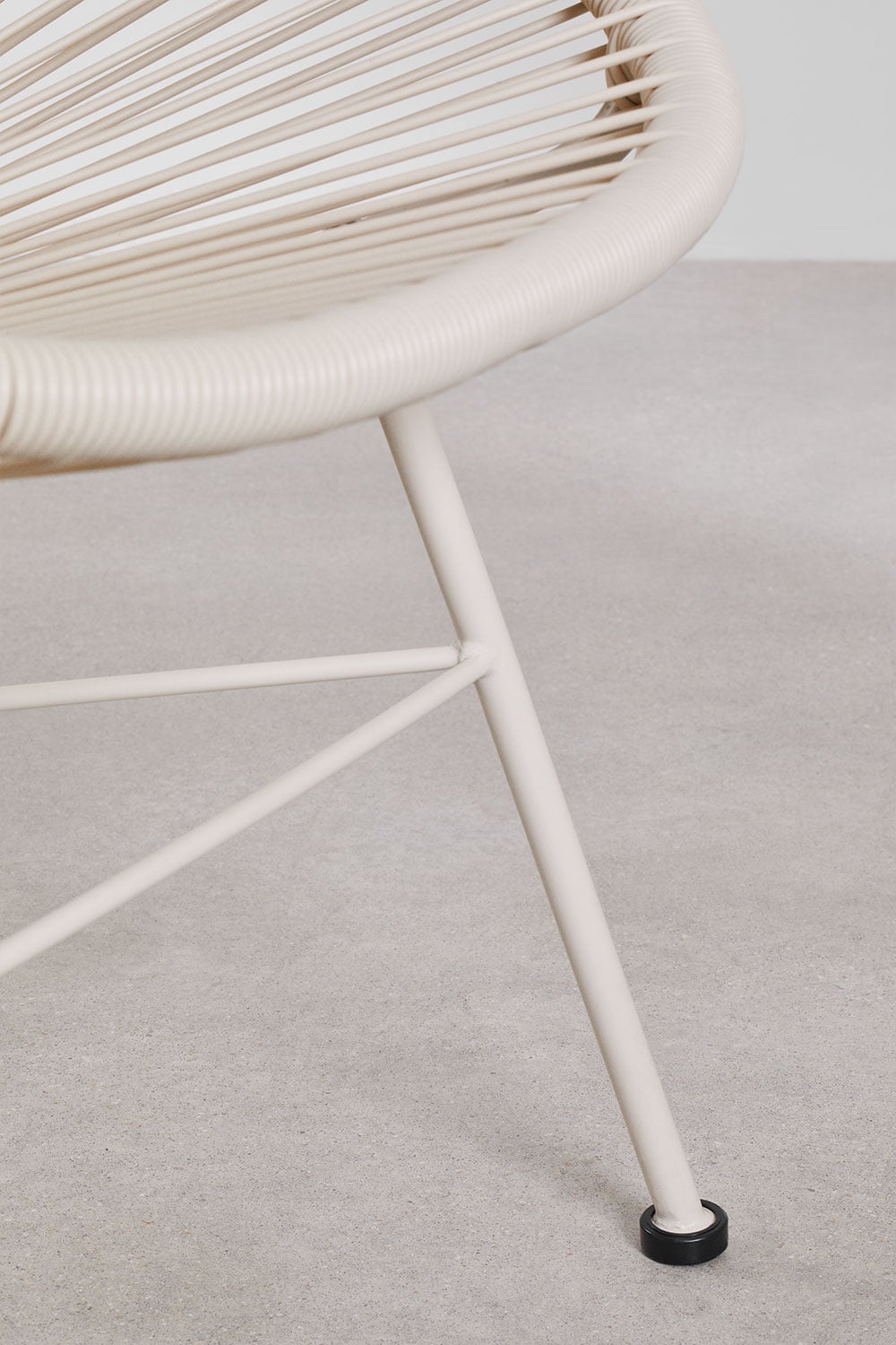 Ensemble de jardin avec 2 fauteuils et table d'appoint en acier et osier synthétique New Acapulco, image de la galerie 7