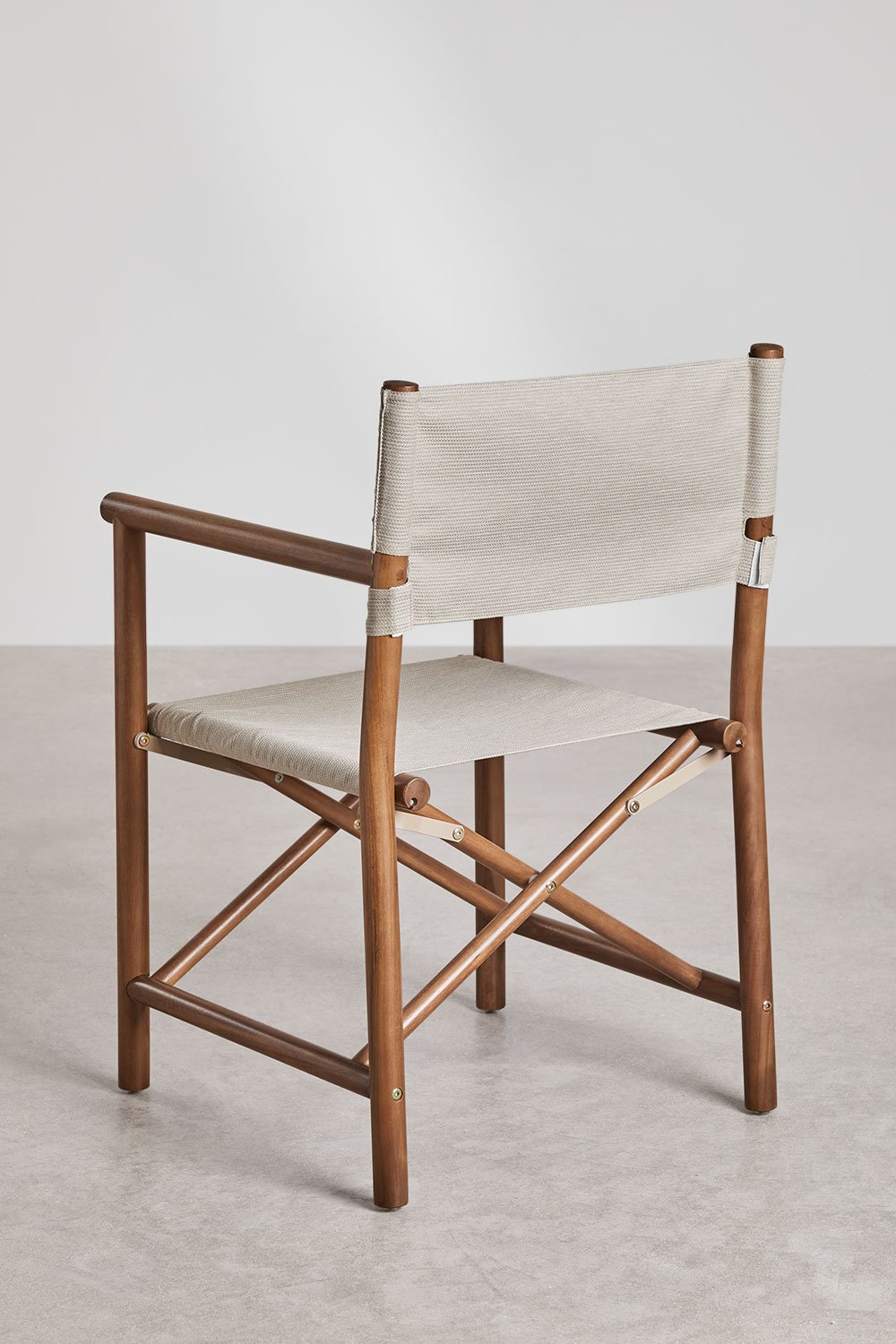 Chaise de réalisateur pliante de jardin en bois d'acacia Olivia, image de la galerie 3932737