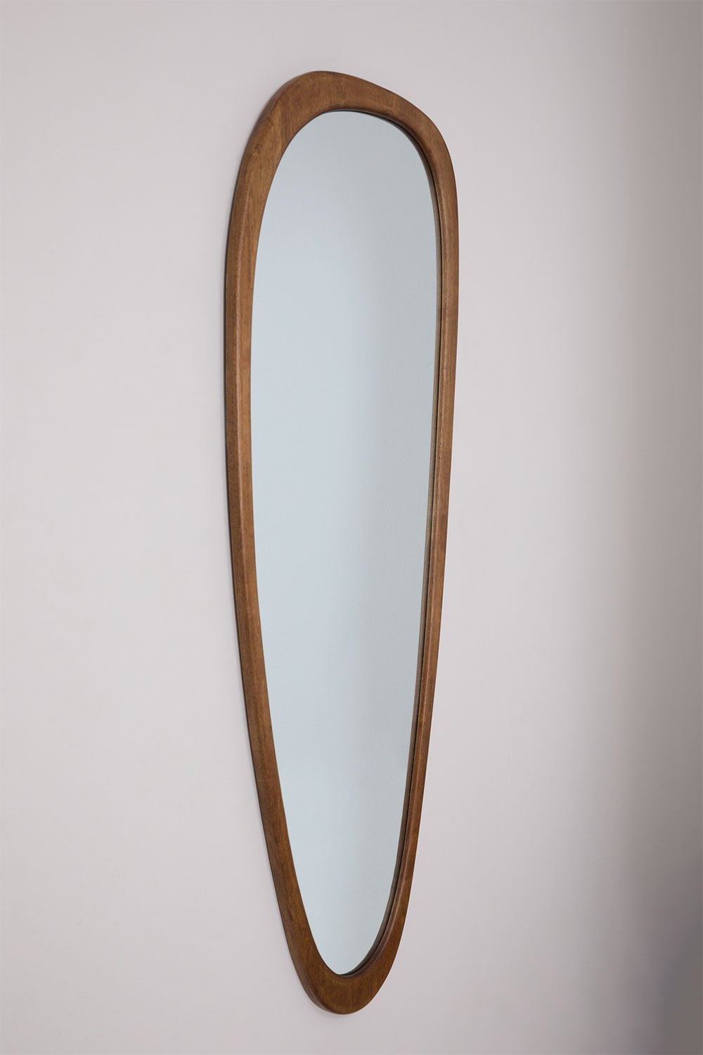Miroir Mural Ovale En Bois - 38x32 Cm, Style Original, Pour Salon, Chambre, Entrée - 10