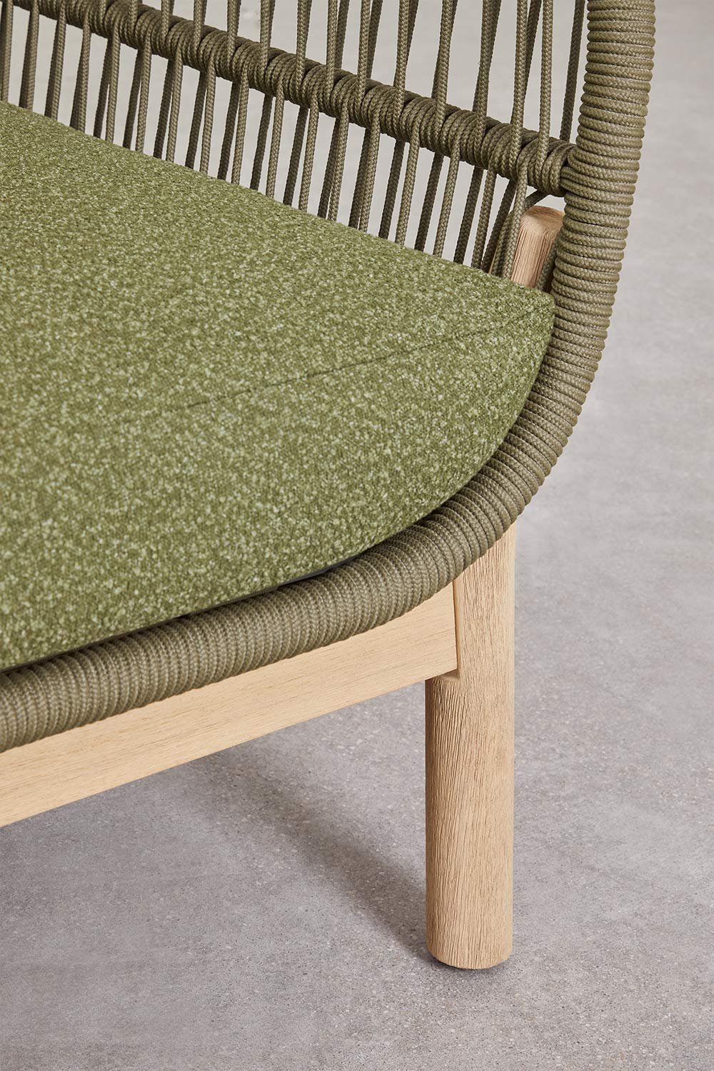 Fauteuil Karvia en aluminium et bois d'acacia  , image de la galerie 5