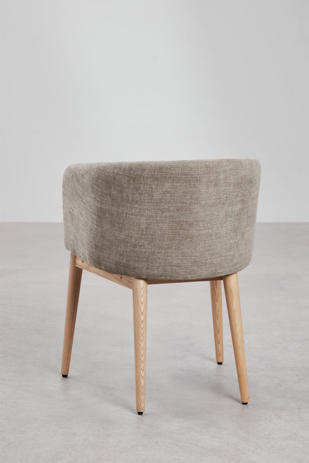 Pack de 4 chaises de salle à manger rembourrées Bunia avec accoudoirs, image de la galerie 5