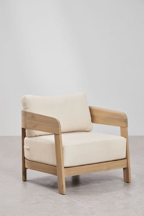 Fauteuil en bois d'acacia Uleno