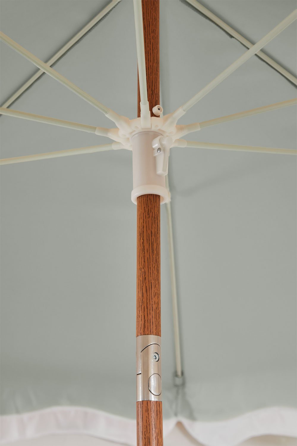 Parasol Jarko Ø230 cm en tissu et acier, image de la galerie 6