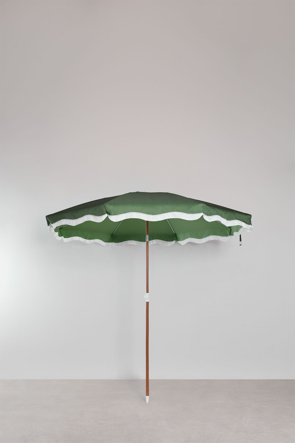 Parasol Ø230 cm en tissu et aluminium Jarko, image de la galerie 2