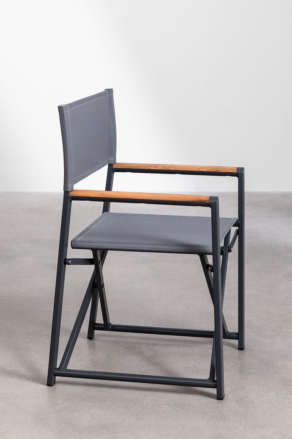 Lot de 2 chaises de réalisateur pliantes Jordana, image de la galerie 2