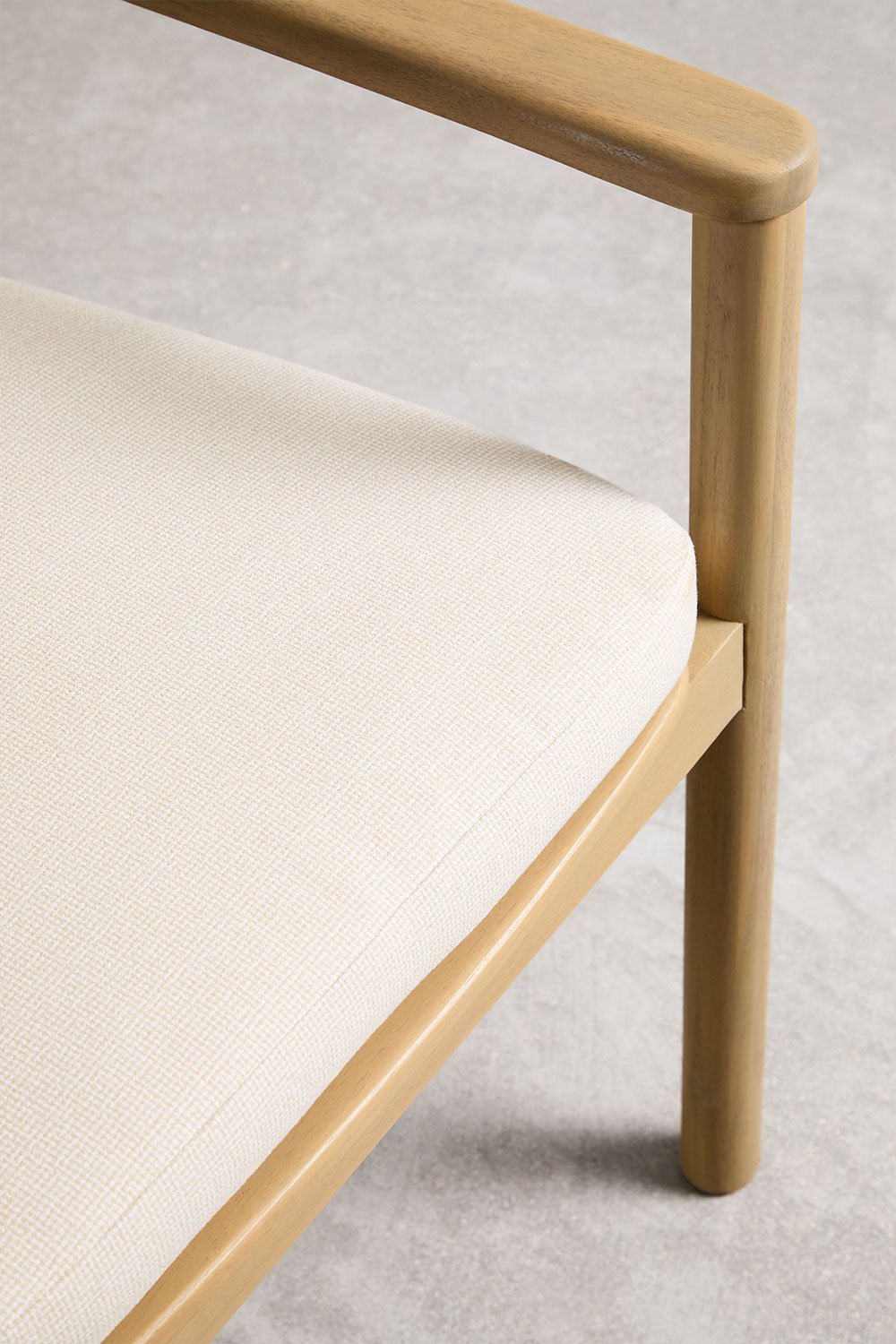 Pack de 2 chaises de jardin avec accoudoirs en bois d'acacia Saira , image de la galerie 5