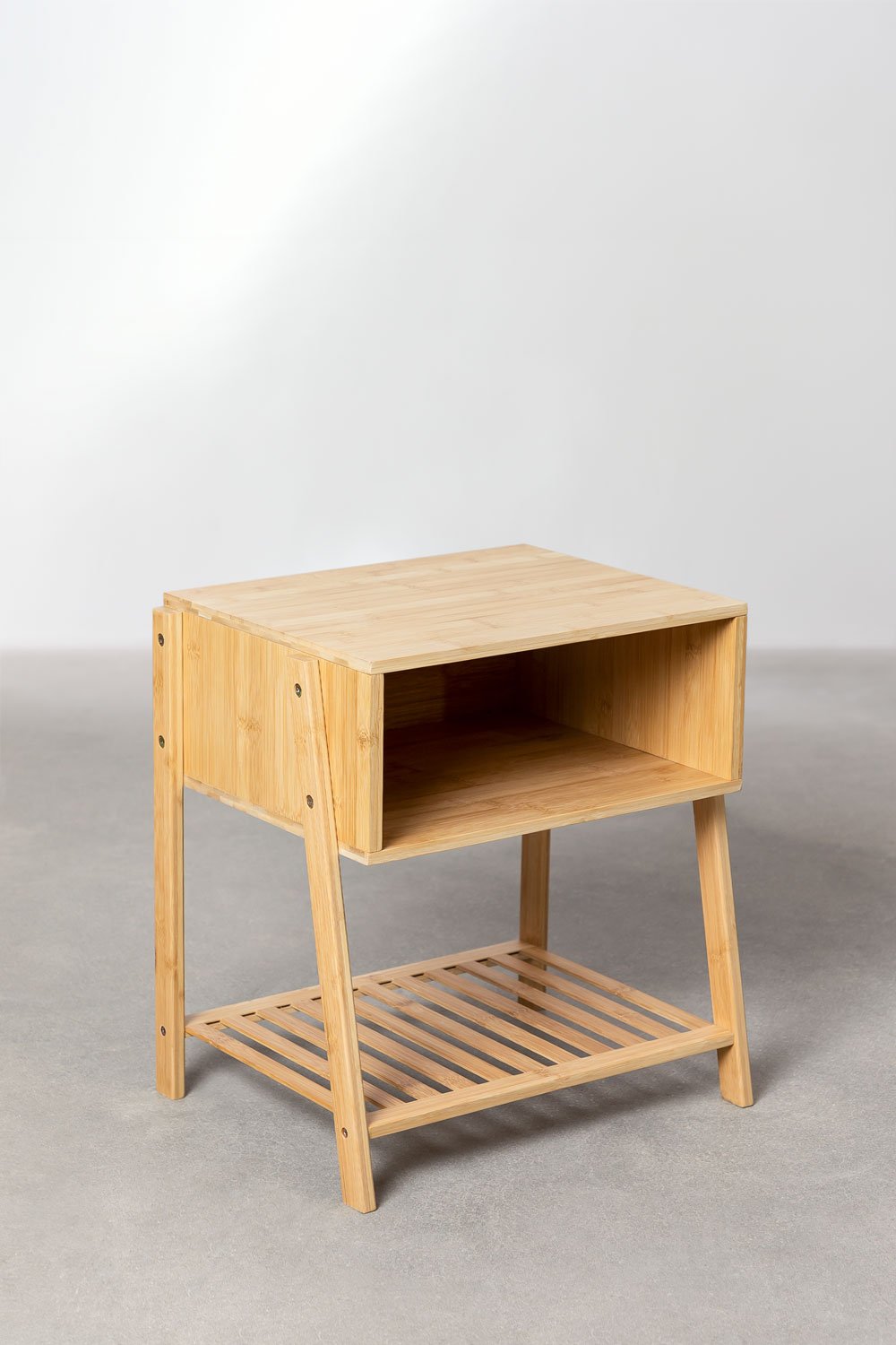 Lot de 2 tables de chevet en bambou Natela, image de la galerie 2