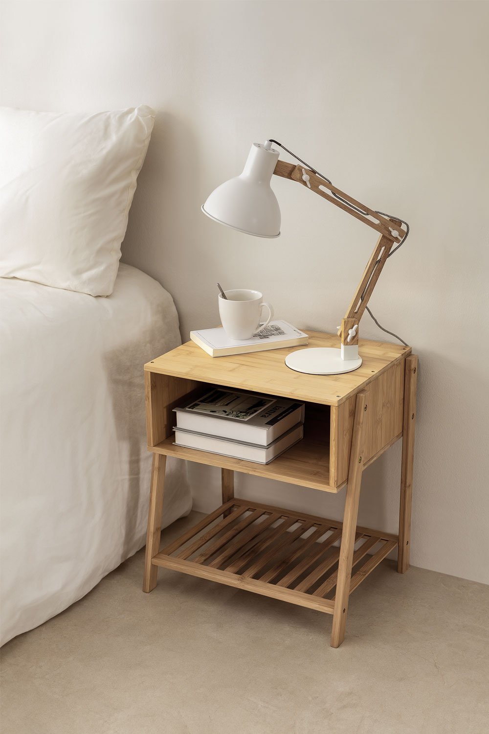 Lot de 2 tables de chevet en bambou Natela, image de la galerie 1