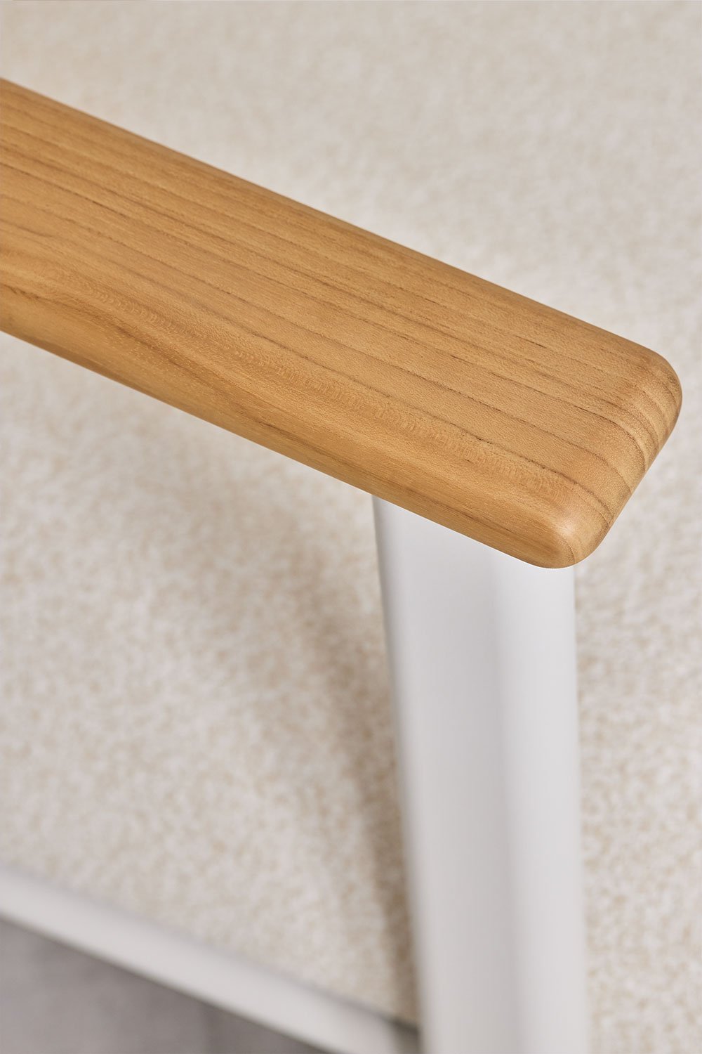 Fauteuil de jardin Yervin en aluminium et tissu bouclé, image de la galerie 9