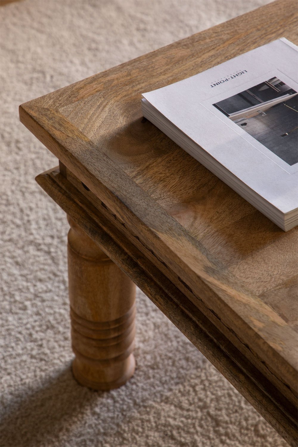 Table basse en bois de manguier Taraz, image de la galerie 2