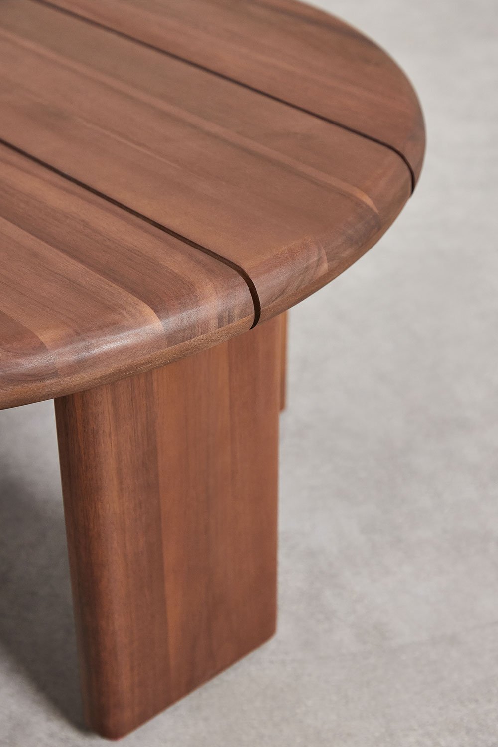 Table d'appoint de jardin ronde Ø70 cm en bois d'acacia Famara, image de la galerie 3