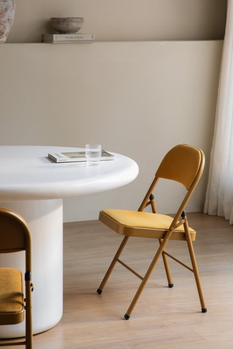 Pack 2 Chaises Pliantes en Velours Keiren