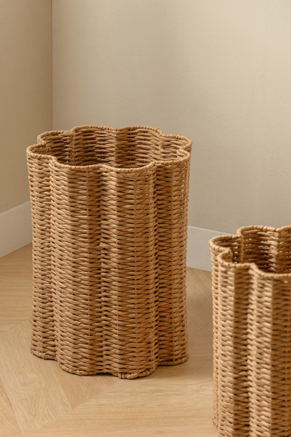 Panier en corde tressée et métal Tadinov, image de la galerie 1