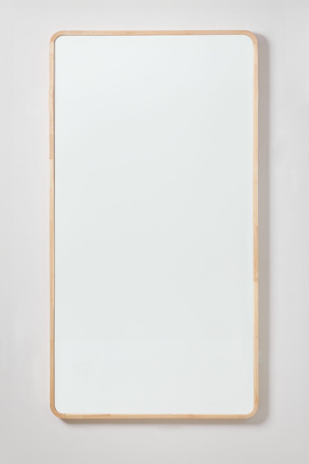 Miroir mural rectangulaire 90x170 cm en bois de chêne Ornella, image de la galerie 3