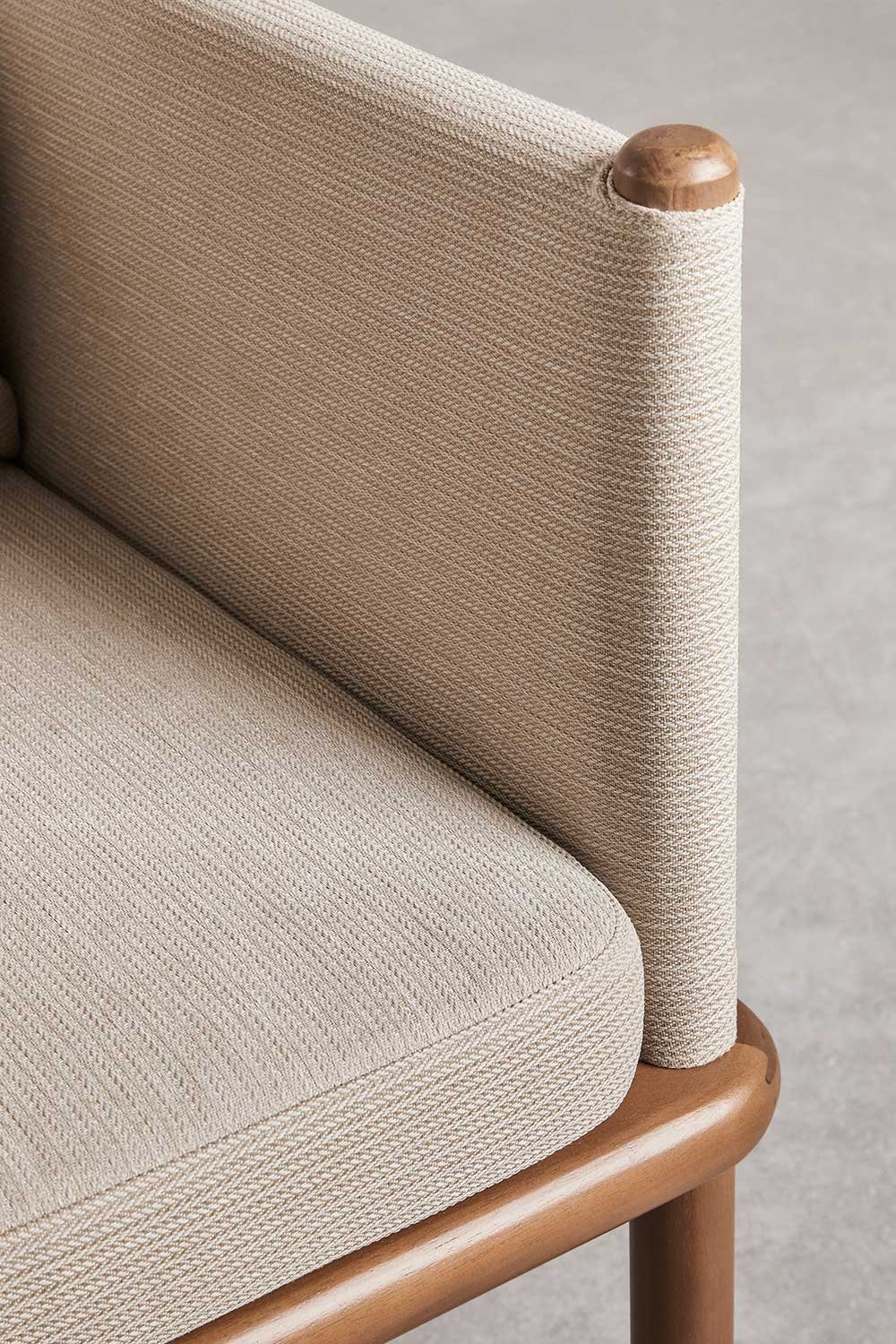 Chaise de salle à manger avec accoudoirs en bois d'acacia Olivia, image de la galerie 7